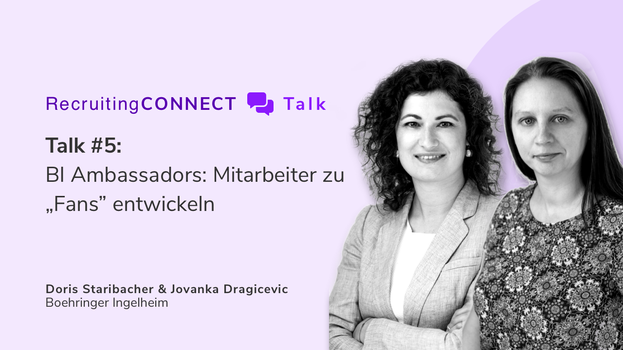 Talentry Webinar with Doris Staribacher & Jovanka Dragicevic, Boehringer Ingelheim: Mitarbeiter zu Fans entwickeln